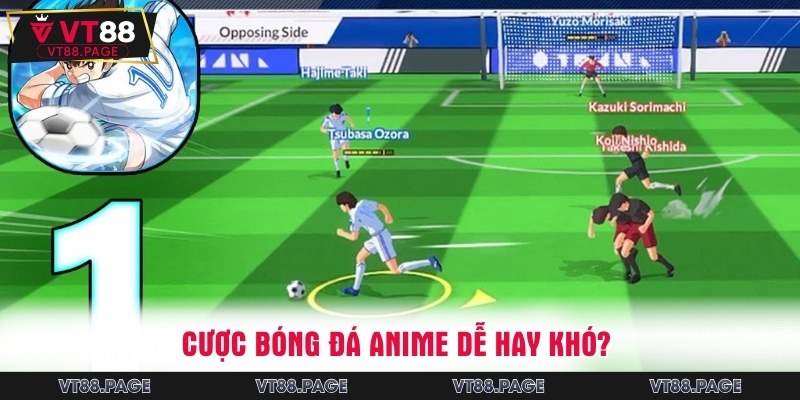 Đánh giá độ khó game anime bóng đá
